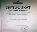 Сертификат участника вебинара "Развитие детей средствами театра"
23.10.2019г. Издательство"Просвещение". Сертификат участника вебинара "Развитие детей средствами театра"
23.10.2019г. Издательство"Просвещение".