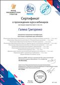 СЕРТИФИКАТ № 111544 о прохождении курса вебинаров на сайте "Воспитатели России" СЕРТИФИКАТ № 111544 о прохождении курса вебинаров на сайте "Воспитатели России"